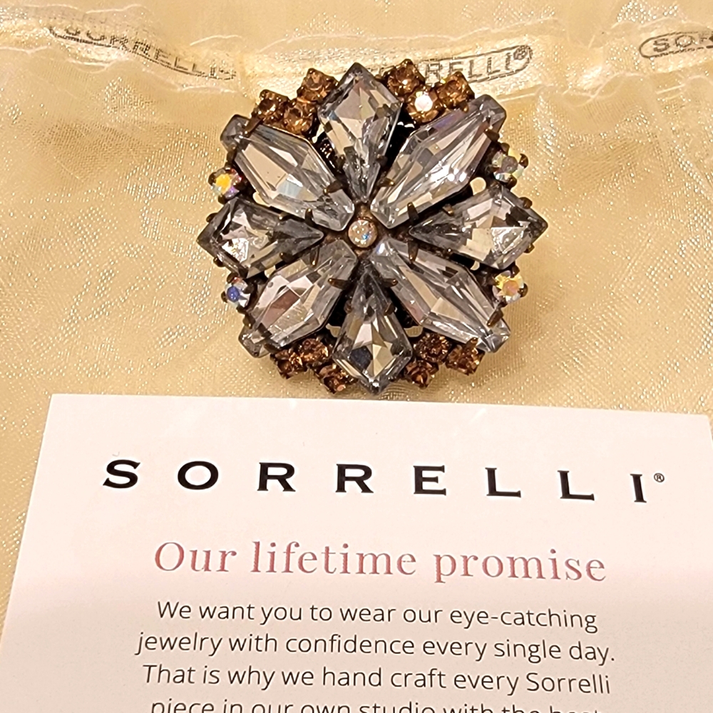 Sorrelli Floral Starburst Cocktail Ring